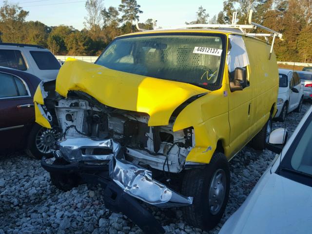 1FTNE2EW0DDA82231 - 2013 FORD ECONOLINE YELLOW photo 2