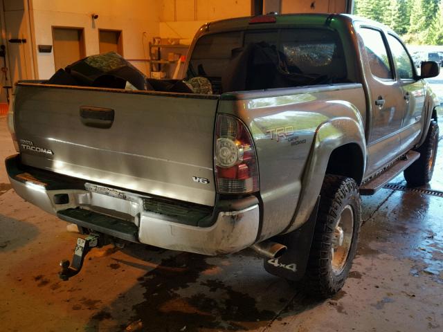 5TFLU4EN5BX008568 - 2011 TOYOTA TACOMA DOU GRAY photo 4