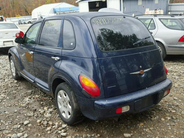 3C4FY48B04T349295 - 2004 CHRYSLER PT CRUISER BLUE photo 3