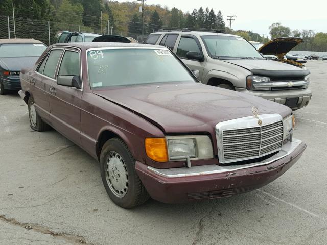 WDBCA24D7KA487907 - 1989 MERCEDES-BENZ 300 SE MAROON photo 1