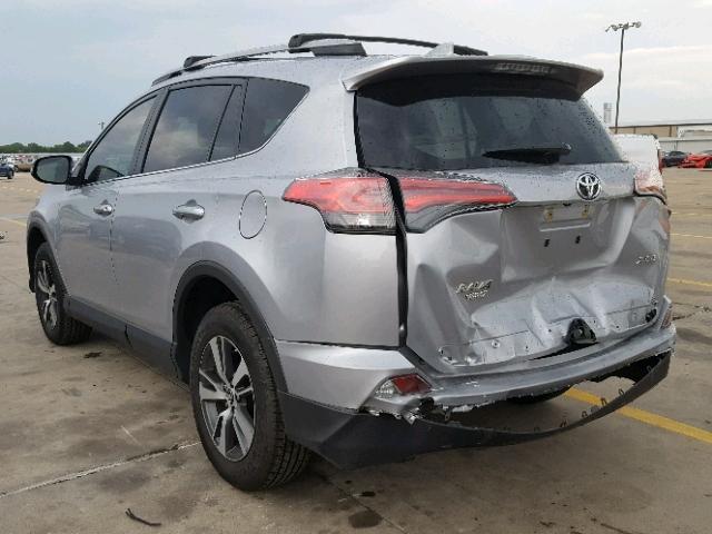 2T3WFREVXJW430505 - 2018 TOYOTA RAV4 ADVEN SILVER photo 3