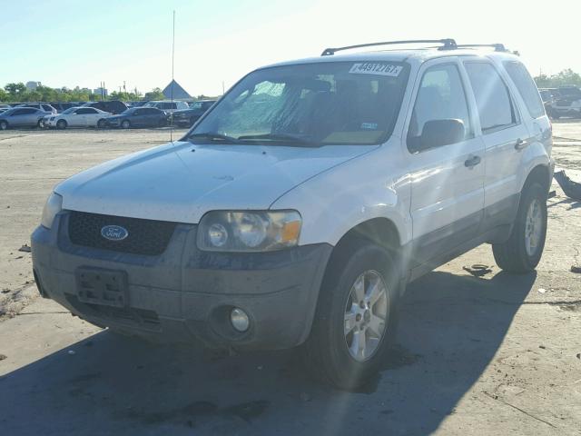 1FMYU03157KA76321 - 2007 FORD ESCAPE XLT WHITE photo 2