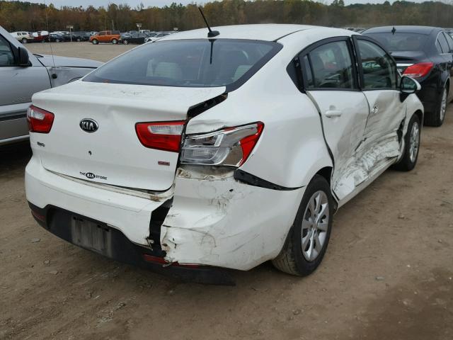 KNADM4A30D6187200 - 2013 KIA RIO LX WHITE photo 4