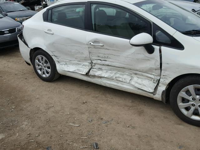 KNADM4A30D6187200 - 2013 KIA RIO LX WHITE photo 9