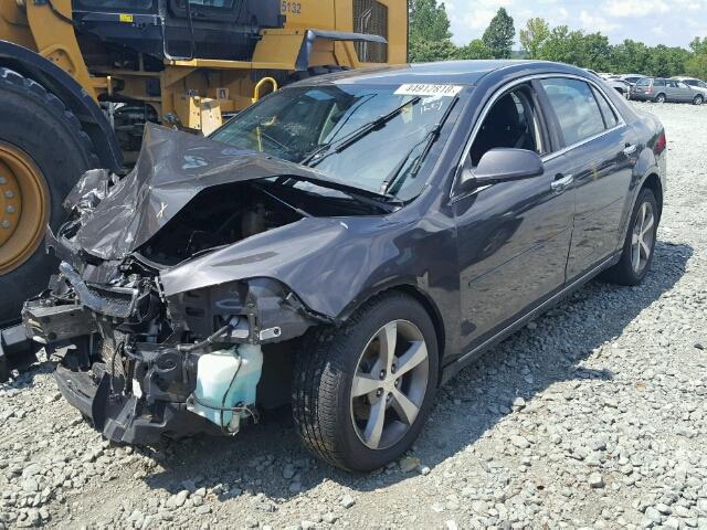 1G1ZC5EU2CF370142 - 2012 CHEVROLET MALIBU 1LT ნაცრისფერი ფოტო 2