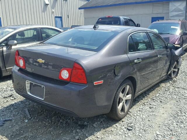 1G1ZC5EU2CF370142 - 2012 CHEVROLET MALIBU 1LT ნაცრისფერი ფოტო 4