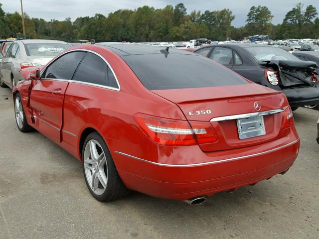 WDDKJ5GBXBF072615 - 2011 MERCEDES-BENZ E 350 RED photo 3