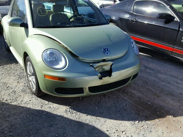 3VWPW31C78M502498 - 2008 VOLKSWAGEN NEW BEETLE GREEN photo 9