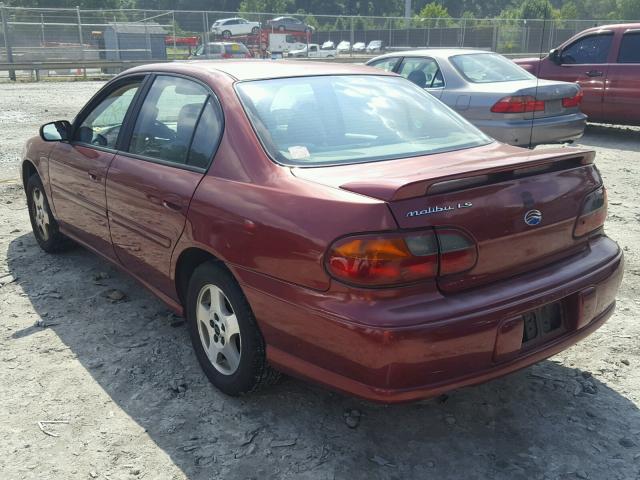 1G1NE52J93M617767 - 2003 CHEVROLET MALIBU LS Bordo foto 3