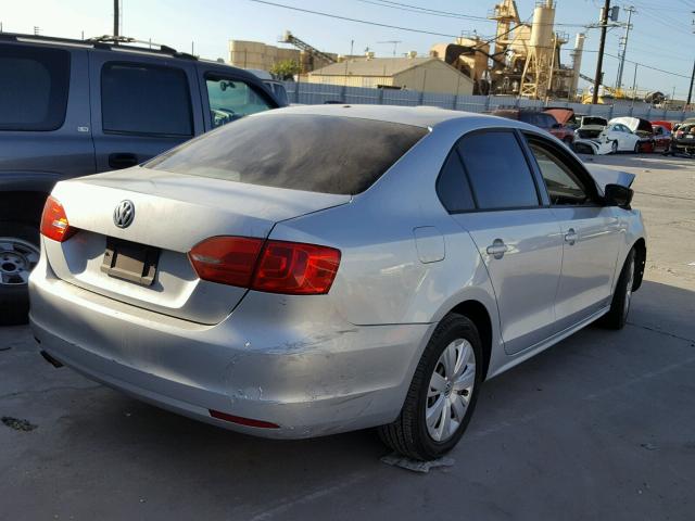 3VW2K7AJ1CM341456 - 2012 VOLKSWAGEN JETTA BASE 灰色 照片 4