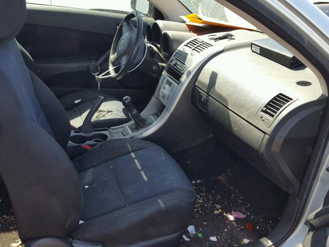 JTKDE177050010443 - 2005 TOYOTA SCION TC 银色 照片 5
