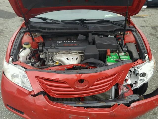 4T1BE46KX7U028946 - 2007 TOYOTA CAMRY NEW RED photo 7