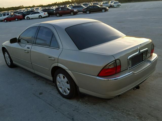 1LNHM86SX4Y686114 - 2004 LINCOLN LS 金色 照片 3