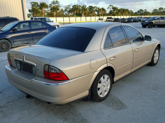 1LNHM86SX4Y686114 - 2004 LINCOLN LS 金色 照片 4