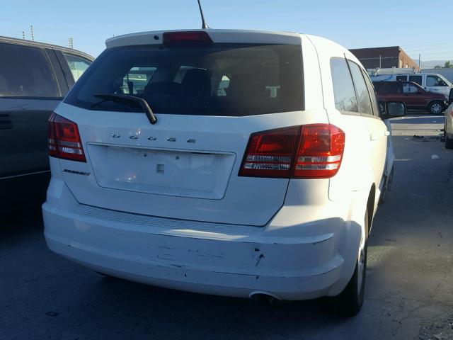 3C4PDCAB4ET102223 - 2014 DODGE JOURNEY SE WHITE photo 4