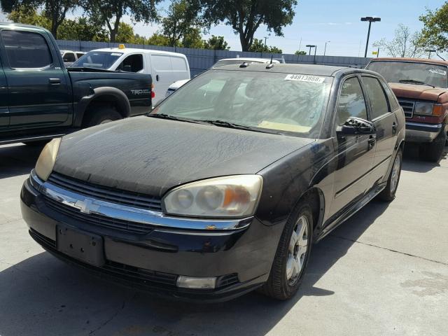 1G1ZU64895F102652 - 2005 CHEVROLET MALIBU MAX BLACK photo 2