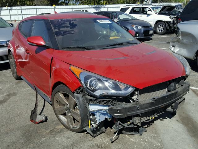 KMHTC6AE1FU249227 - 2015 HYUNDAI VELOSTER T RED photo 1