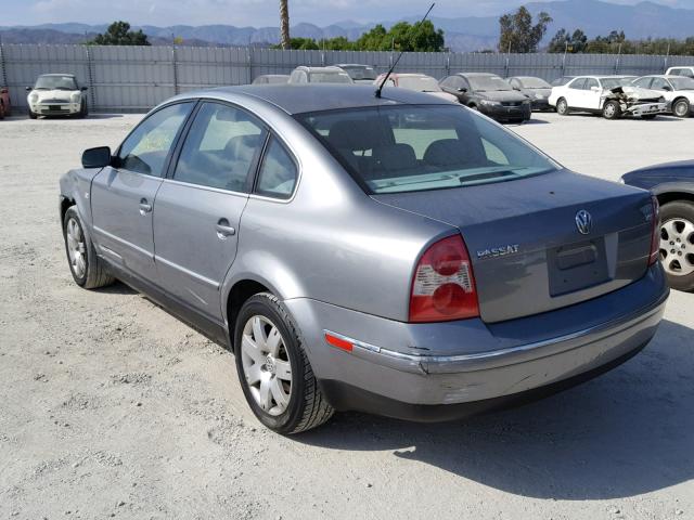 WVWRH63B43P097201 - 2003 VOLKSWAGEN PASSAT GLX CHARCOAL photo 3