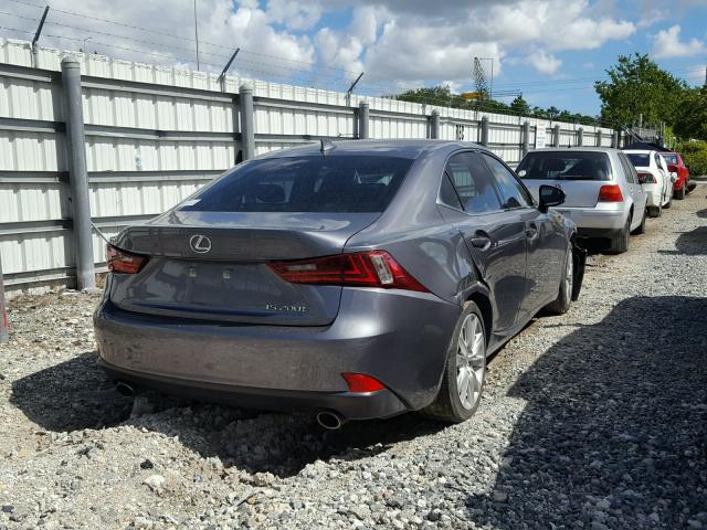 JTHBA1D22G5022035 - 2016 LEXUS IS 200T GRAY photo 4