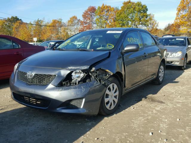 2T1BU4EE4AC324441 - 2010 TOYOTA COROLLA BA GRAY photo 2