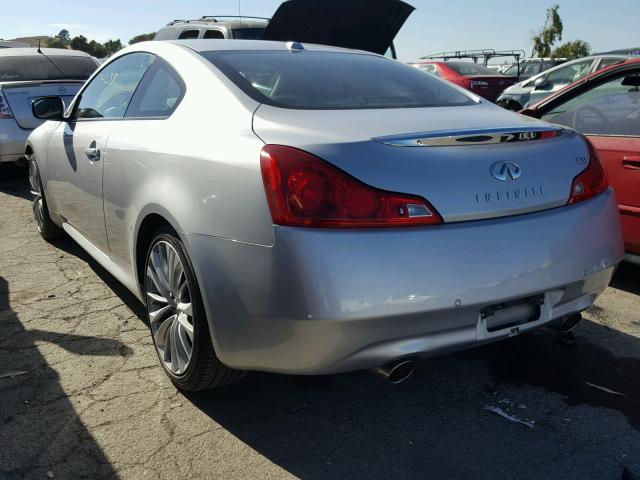 JN1CV6EK8BM213448 - 2011 INFINITI G37 BASE SILVER photo 3