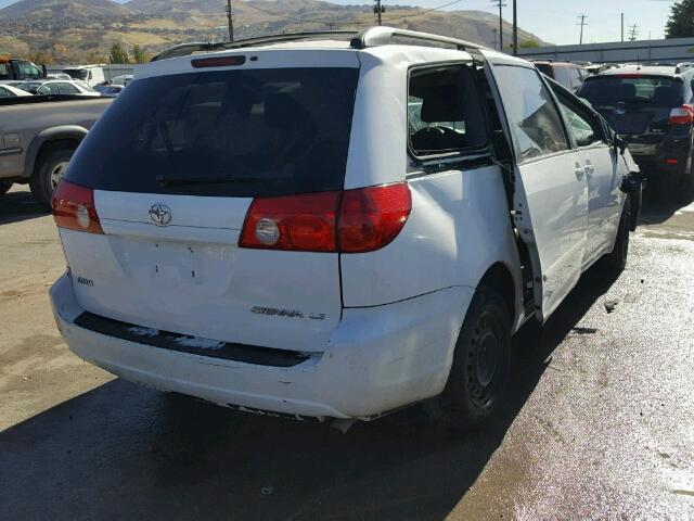 5TDZA23C06S439467 - 2006 TOYOTA SIENNA WHITE photo 4