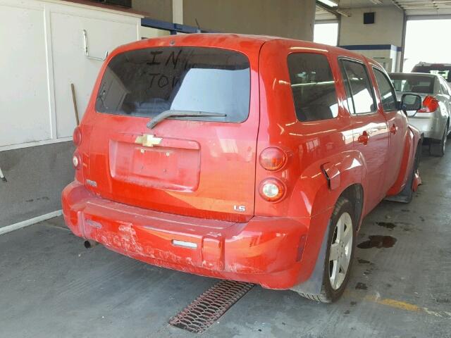 3GNDA13D78S563058 - 2008 CHEVROLET HHR LS RED photo 4