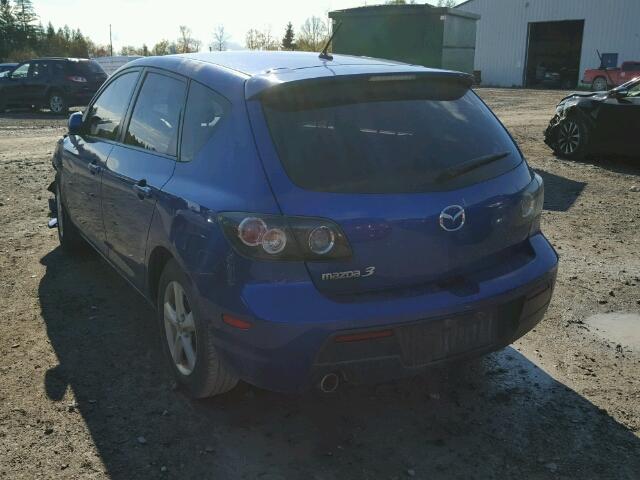 JM1BK34F481150606 - 2008 MAZDA 3 I BLUE photo 3