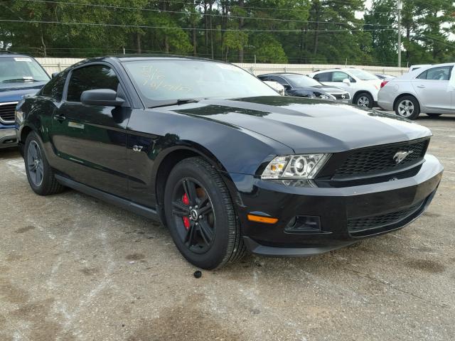 1ZVBP8AMXC5223705 - 2012 FORD MUSTANG BLACK photo 1