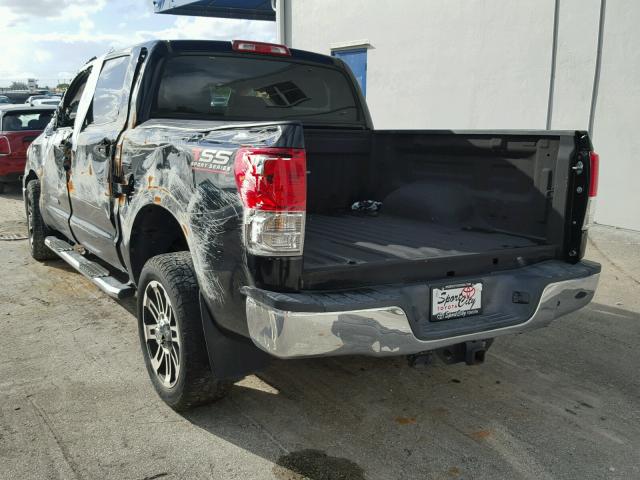 5TFEM5F19CX042878 - 2012 TOYOTA TUNDRA BLACK photo 3