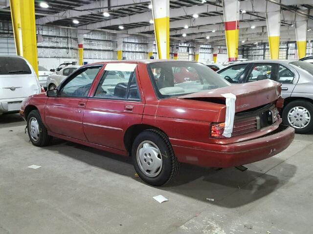 1G1LD5540TY158489 - 1996 CHEVROLET CORSICA RED photo 3