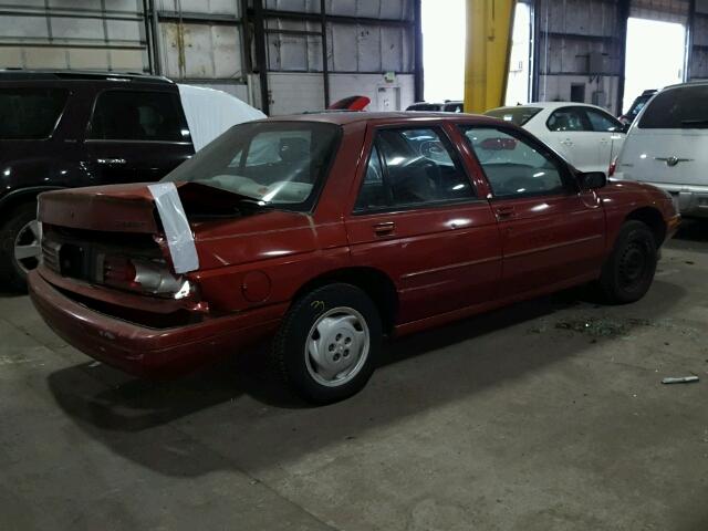 1G1LD5540TY158489 - 1996 CHEVROLET CORSICA RED photo 4