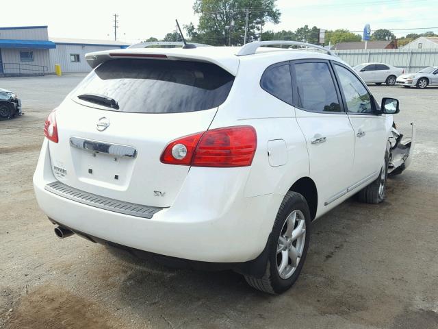 JN8AS5MT9BW152881 - 2011 NISSAN ROGUE S WHITE photo 4