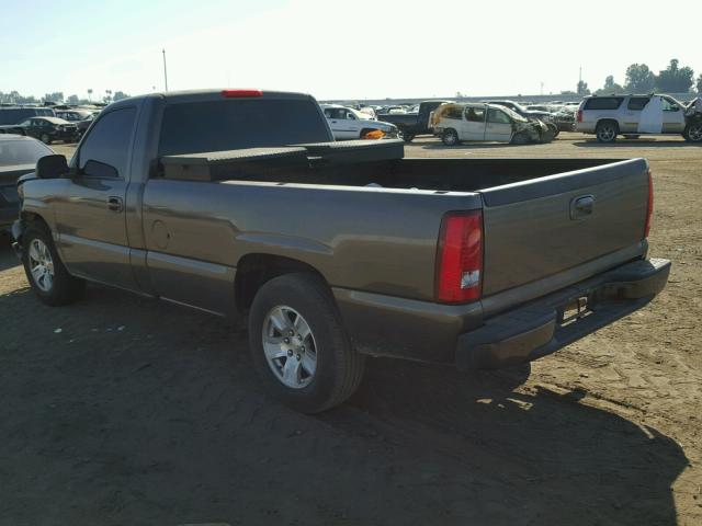 1GCEC14X37Z120312 - 2007 CHEVROLET SILVERADO BROWN photo 3