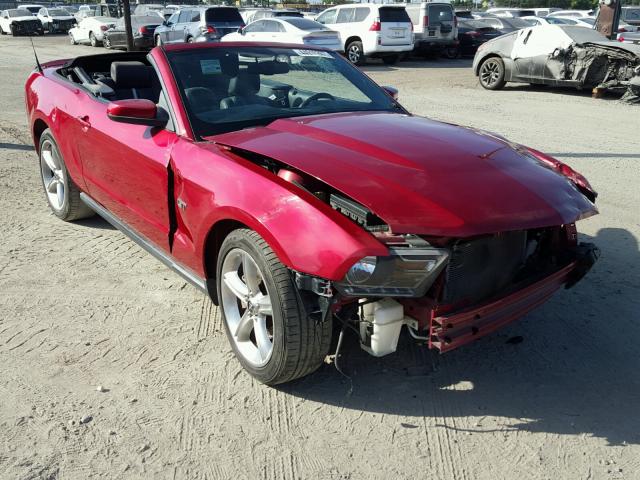 1ZVBP8FH0A5123301 - 2010 FORD MUSTANG RED photo 1