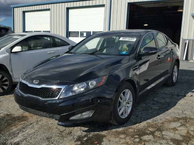 KNAGM4A76C5293266 - 2012 KIA OPTIMA LX BLACK photo 2