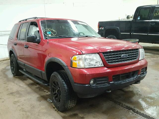 1FMZU73K03ZA11688 - 2003 FORD EXPLORER RED photo 1