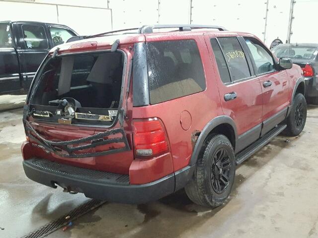 1FMZU73K03ZA11688 - 2003 FORD EXPLORER RED photo 4