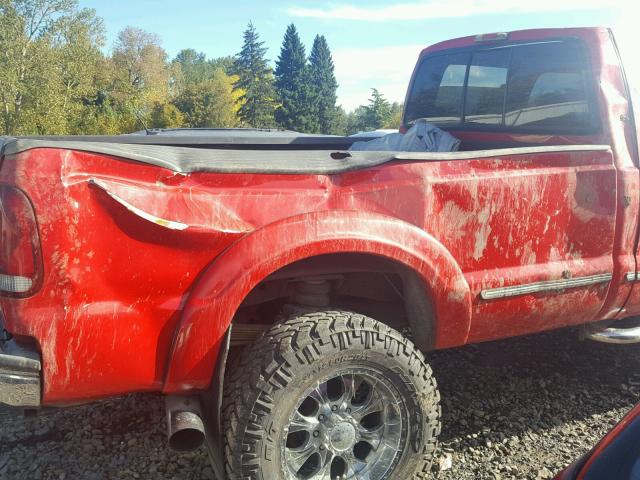 1FTSW31F7XEC46570 - 1999 FORD F350 RED photo 9