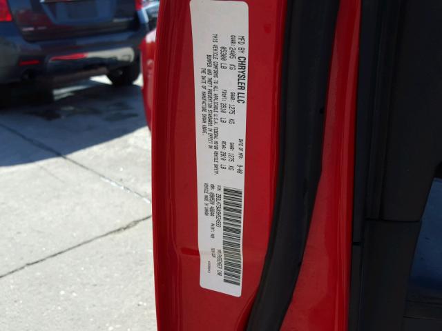 2B3LA73WX9H524933 - 2009 DODGE CHARGER SR RED photo 10