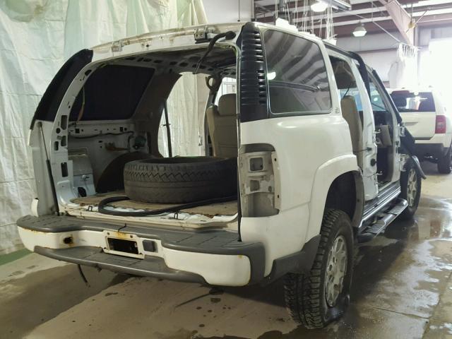 1GNEK13Z44R317126 - 2004 CHEVROLET TAHOE K150 WHITE photo 4