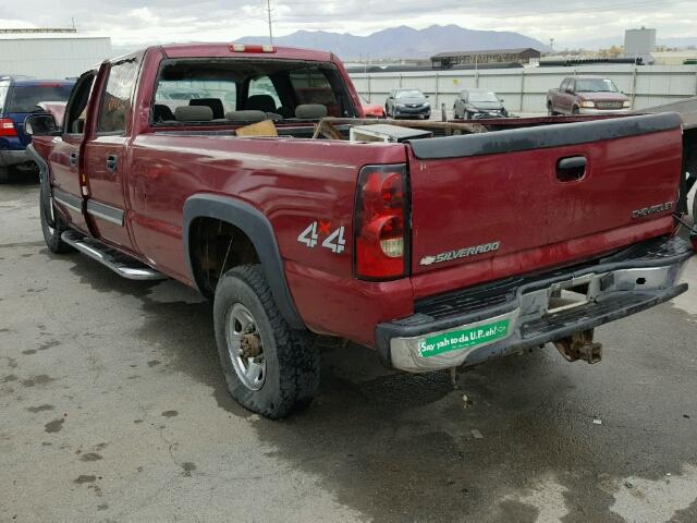 1GCHK23U04F116471 - 2004 CHEVROLET SILVERADO MAROON photo 3