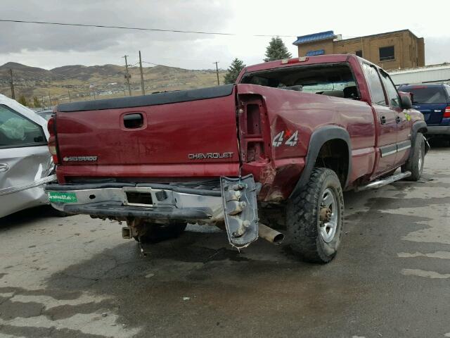 1GCHK23U04F116471 - 2004 CHEVROLET SILVERADO MAROON photo 4