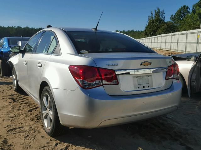 1G1PE5SB7E7403055 - 2014 CHEVROLET CRUZE LT SILVER photo 3