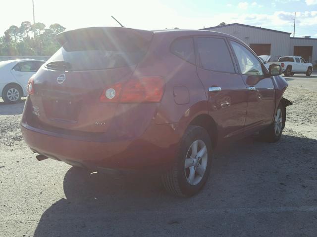 JN8AS5MT7AW025822 - 2010 NISSAN ROGUE S RED photo 4