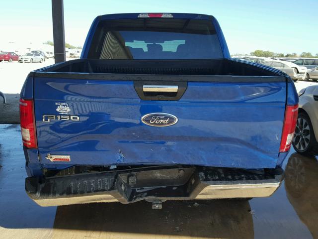 1FTEW1CP4HKD24054 - 2017 FORD F150 SUPER BLUE photo 9