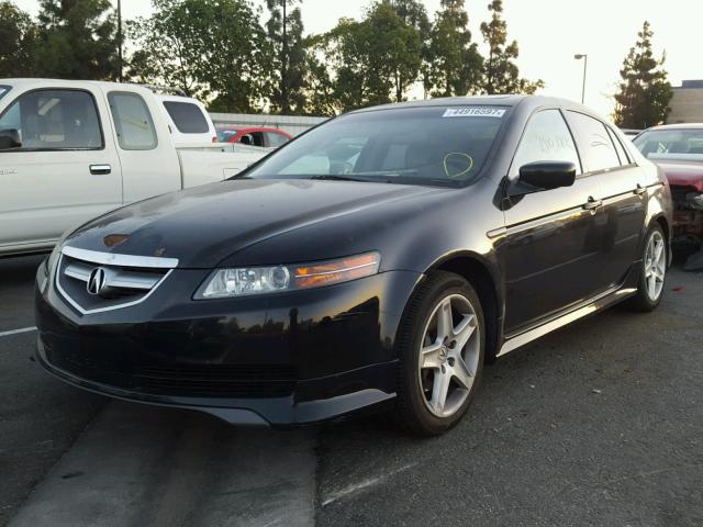 19UUA65555A046223 - 2005 ACURA TL BLACK photo 2