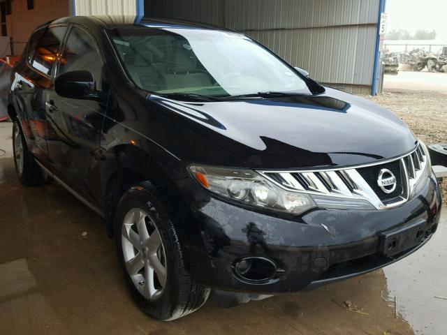 JN8AZ18U59W028060 - 2009 NISSAN MURANO S BLACK photo 1