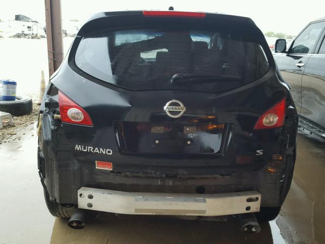 JN8AZ18U59W028060 - 2009 NISSAN MURANO S BLACK photo 9