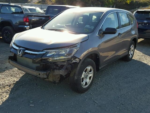 5J6RM4H38FL001156 - 2015 HONDA CR-V GRAY photo 2